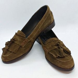 Pre-owned Martinelli Suede Loafers w/tassels sz 40